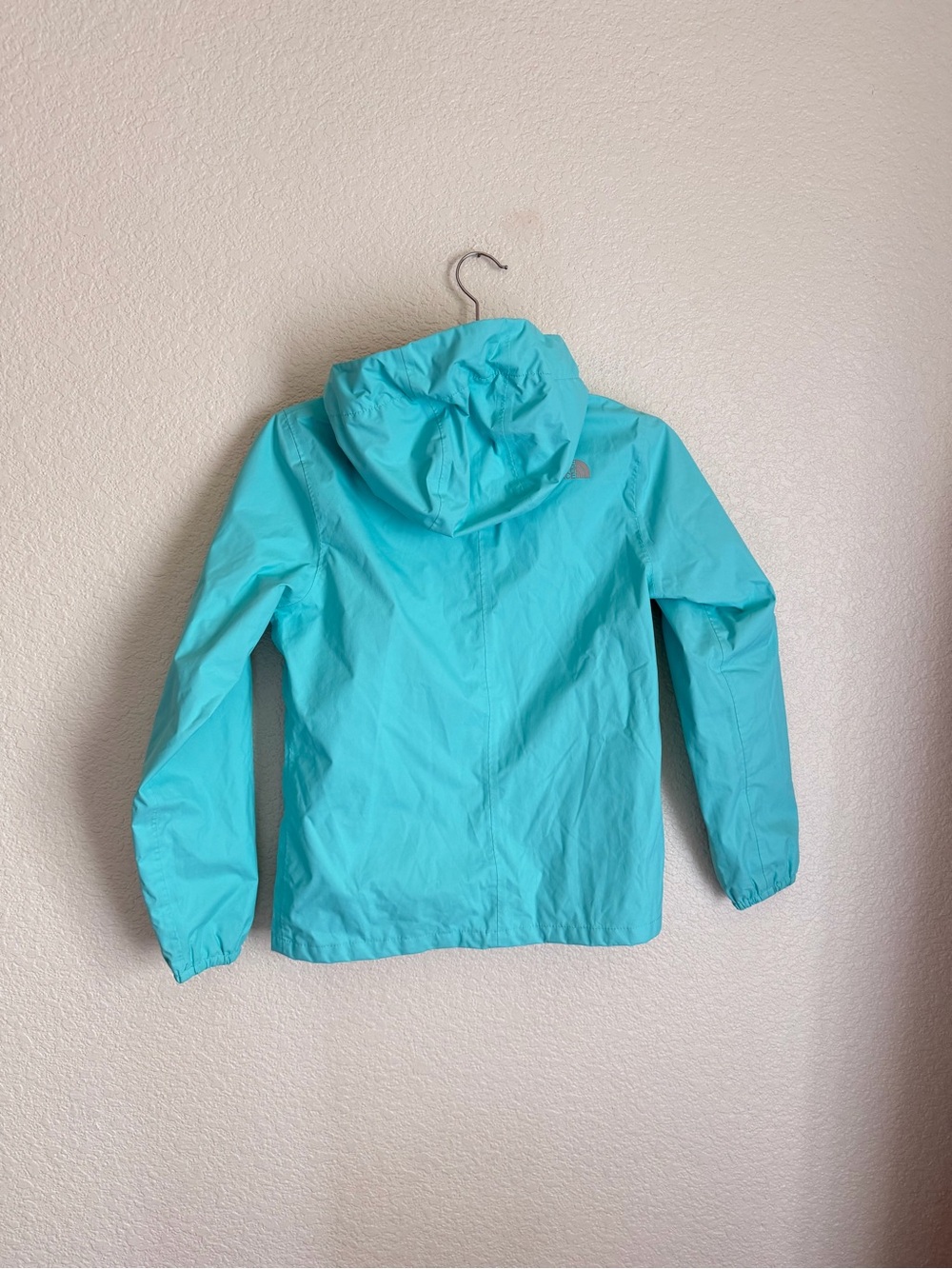 The North Face Girls Resolve Reflective Lightweight Rain Jacket M 10/12 Mint - Picture 3 of 12